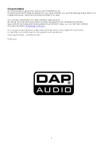 Preview for 2 page of DAPAudio CM-95 Manual