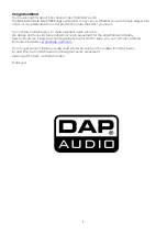 Preview for 2 page of DAPAudio Core Mix-3 USB Product Manual