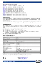 Preview for 10 page of DAPAudio D3442 Manual