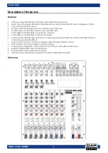 Preview for 6 page of DAPAudio GIG-124C Manual