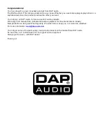 Preview for 2 page of DAPAudio K-115A Product Manual