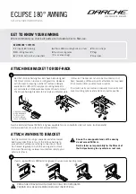 Preview for 2 page of DARCHE ECLIPSE 180 Set Up & Care Instructions