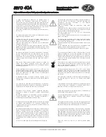 Preview for 3 page of DAS aero 40A User Manual