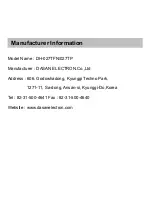 Preview for 11 page of DASAN ELECTRON DH-027TFN User Manual