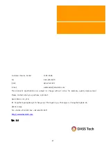 Preview for 21 page of DASS Tech Soleaf Air DSR-004-OD User Manual