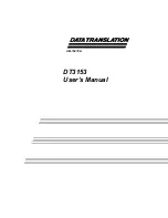 Data Translation DT3153 User Manual preview