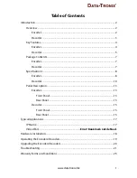 Preview for 3 page of Data-Tronix VidcasterIP DT-HDVD-IPSTR-ENC User Manual