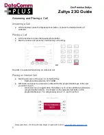 Preview for 4 page of DataComm PLUS Zultys 23G Manual