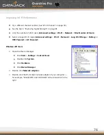 Preview for 76 page of Datajack Overdrive Pro User Manual