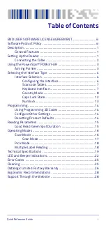 Preview for 3 page of Datalogic PowerScan PD9531-AR Quick Reference Manual