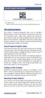 Preview for 29 page of Datalogic QuickScan 2500 Series Quick Reference Manual