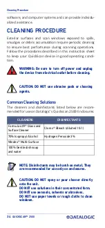 Preview for 44 page of Datalogic QuickScan 2500 Series Quick Reference Manual