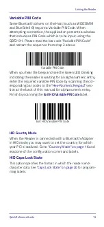 Preview for 21 page of Datalogic QuickScan QBT21 Series Quick Reference Manual