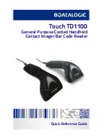 Datalogic Touch TD1100 Family Quick Reference Manual preview