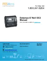 Datamax OC-2 series User Manual preview