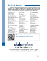 Preview for 112 page of Datavideo BC-50 Instruction Manual