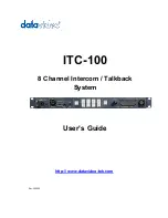 Datavideo ITC-100 KF1000 User Manual preview