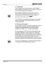 Preview for 9 page of Datcon DT9100 B Operating Instructions Manual