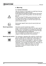 Preview for 10 page of Datcon DT9100 B Operating Instructions Manual