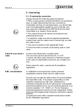 Preview for 17 page of Datcon DT9100 B Operating Instructions Manual