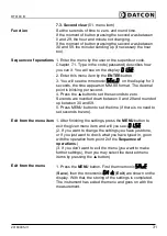 Preview for 31 page of Datcon DT9100 B Operating Instructions Manual