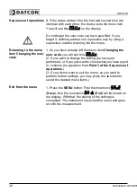 Preview for 34 page of Datcon DT9100 B Operating Instructions Manual