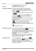 Preview for 39 page of Datcon DT9100 B Operating Instructions Manual