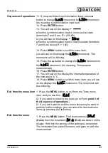 Preview for 43 page of Datcon DT9100 B Operating Instructions Manual