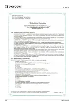 Preview for 52 page of Datcon DT9102 I4 Operating Instructions Manual