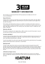 Preview for 12 page of Datum DT3X360R Operating Instructions Manual