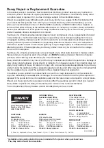 Preview for 8 page of Davey QB Series Installation And Operating Instructions Manual