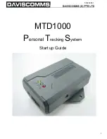 Daviscomms MTD1000 Startup Manual preview