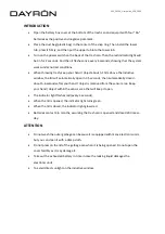 Preview for 3 page of DAYRON 26204 Quick Start Manual