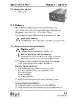 Preview for 83 page of Days MD 4 Plus Operating Manual