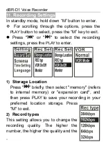 Preview for 12 page of dB9PRO dBR-D1 User Manual