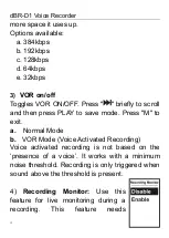 Preview for 13 page of dB9PRO dBR-D1 User Manual