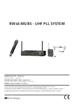 dBTechnologies RW16 BS User Manual preview