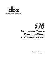 Preview for 1 page of dbx 576 Owner'S Manual