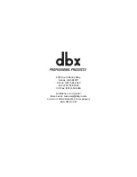 Preview for 22 page of dbx 576 Owner'S Manual