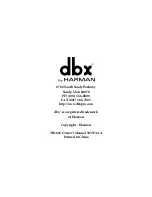 Preview for 32 page of dbx TR1616 Owner'S Manual