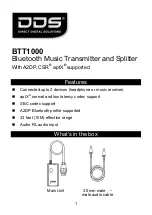 Preview for 1 page of DDS BTT1000 Quick Start Manual