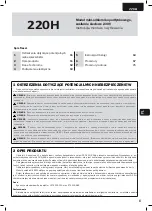 Preview for 63 page of Dea 220H Operating Instructions And Warnings