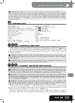 Preview for 17 page of Dea 224RR Operating Instructions And Warnings