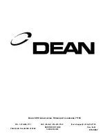 Preview for 22 page of Dean 1414E Installation & Operation Manual