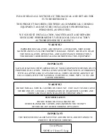 Preview for 2 page of Dean Electric Fryer Installation & Operation Manual