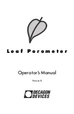 Preview for 1 page of Decagon Devices SC-1 Operator'S Manual