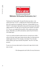 Preview for 4 page of Decatur Electronics SI-3 User Manual