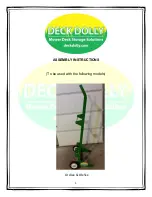 DECK DOLLY JD 3 Series Assembly Instructions Manual preview