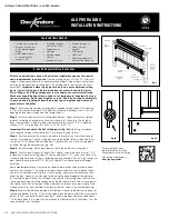 Preview for 38 page of DECKORATORS ALX CLASSIC Tech Manual