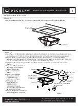 Preview for 7 page of Decolav CALLENSIA 1402 Manual